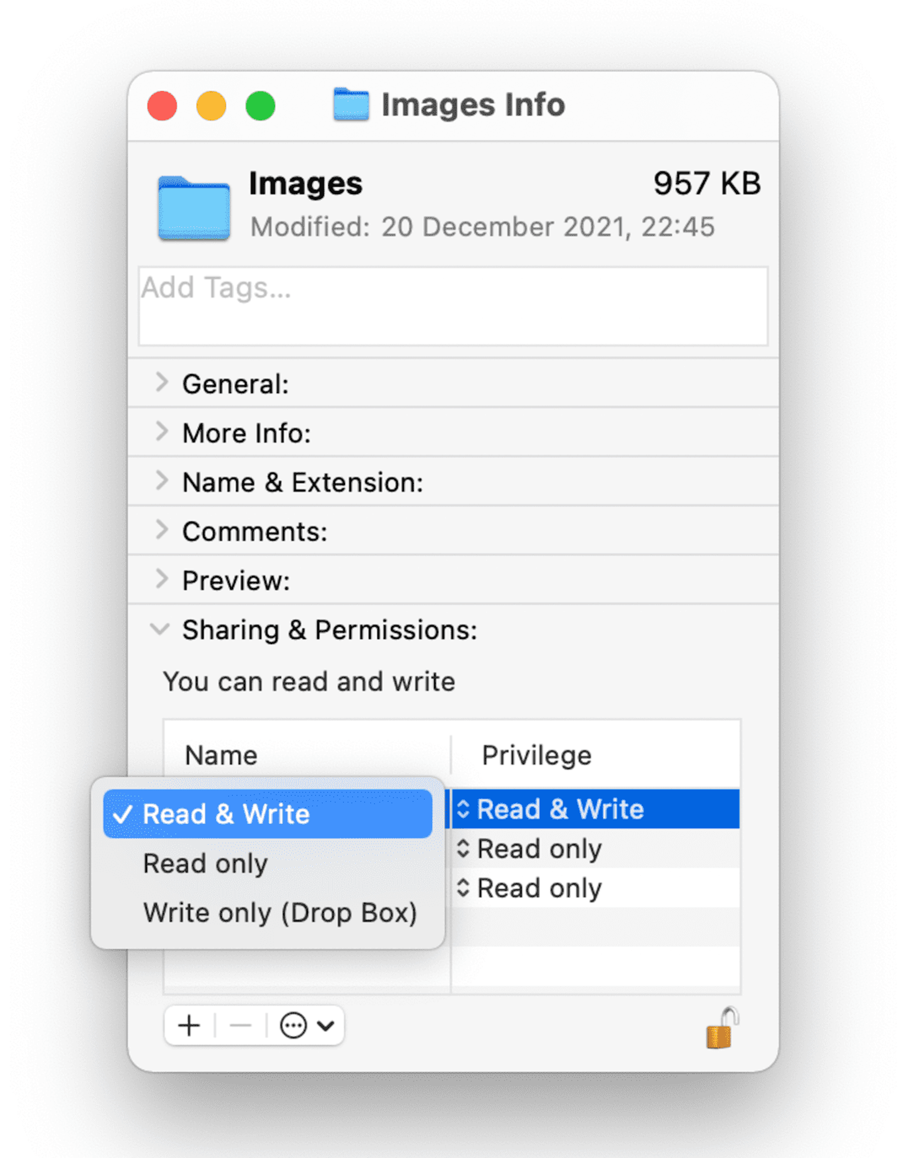 how to change permissions on mac to torrent large files